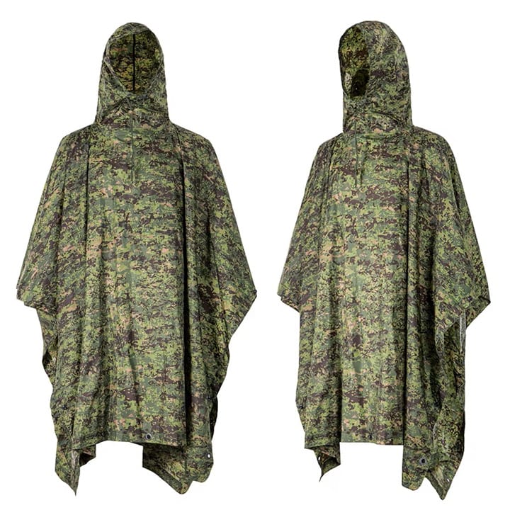 Military Camouflage Rain Poncho 002