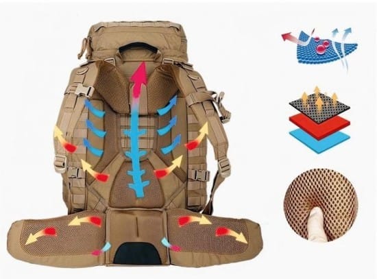 90L Tactical Marching Backpack image 6
