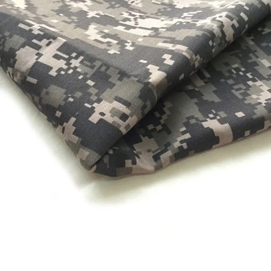 CVC polyester-cotton blended printed camouflage fabric M004