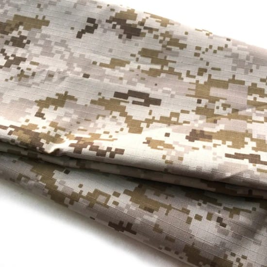 CVC polyester-cotton blended printed camouflage fabric M004 image 2